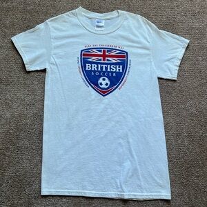 VTG 00’s British Soccer White Tee